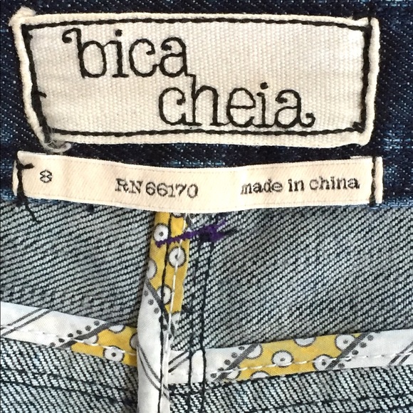 BICA CHEIA for Anthropologie Denim Skirt Size 8 - Picture 5 of 6